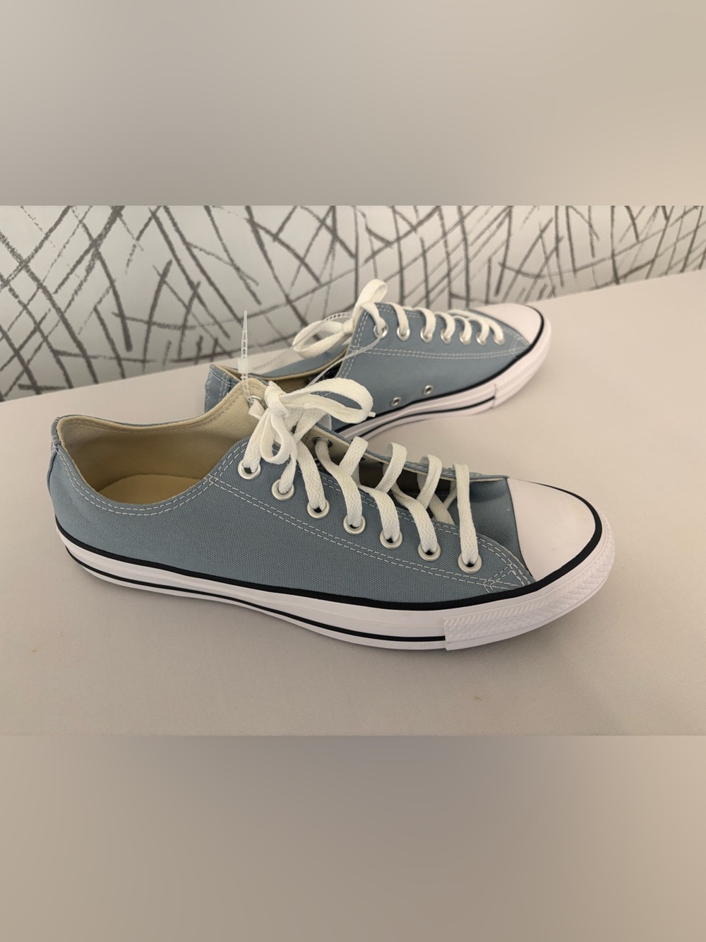 Converse Chuck Taylor All Star low-top sneakers in a light blue - Picture 10 of 11